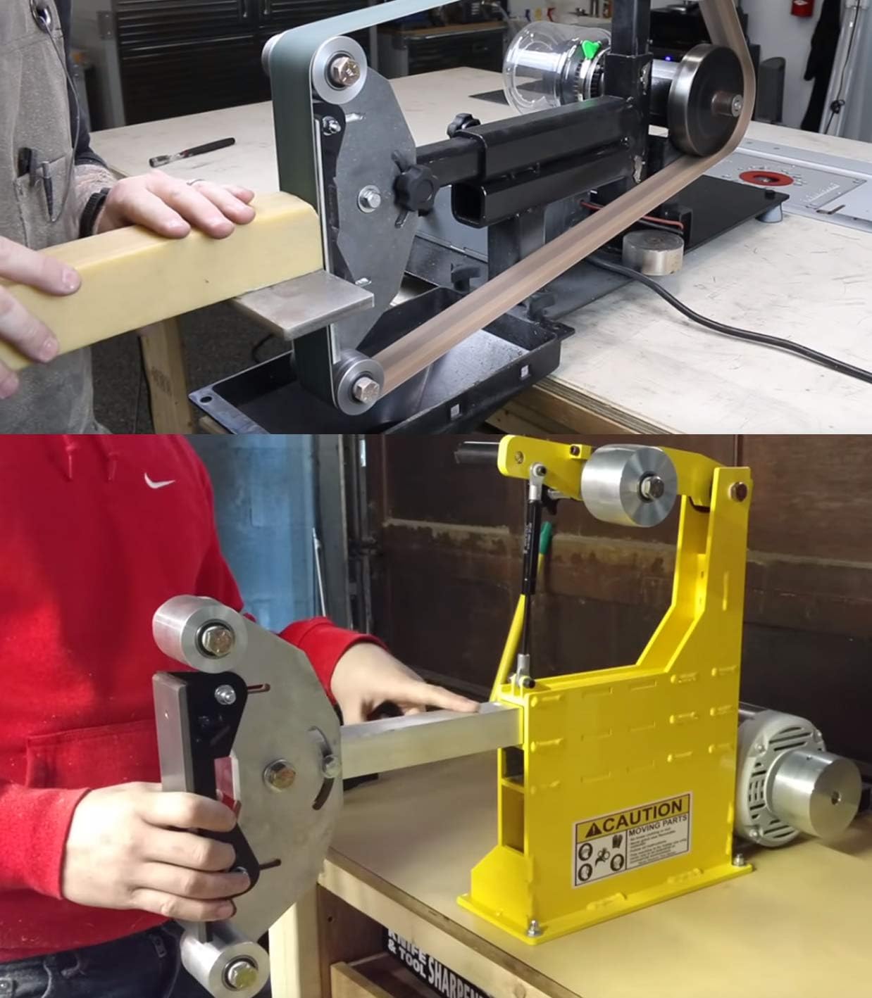 Belt Grinder D-backing plate for 2x72 knife making grinder with bolt axles