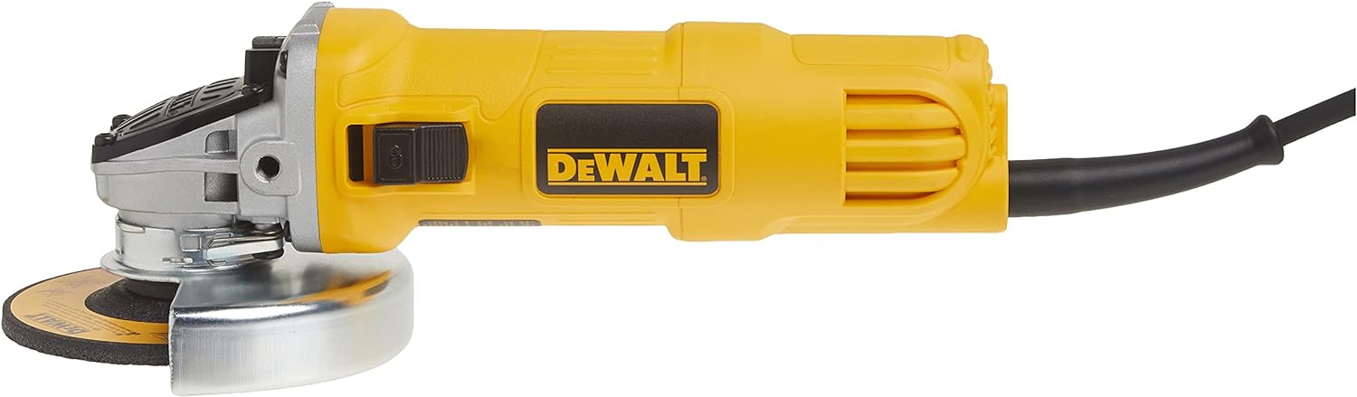 DEWALT Angle Grinder, One-Touch Guard, 4-1/2 -Inch, Yellow, Small with w/Safety Goggle (DWE4011  DPG82-11C)
