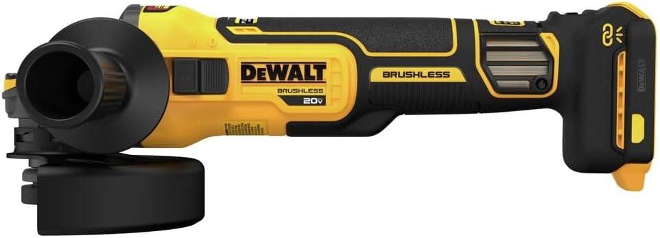 Dewalt DCG409VSB 20V MAX Brushless Variable Speed Lithium-Ion 4.5 in. - 5 in. Cordless Grinder with FLEXVOLT ADVANTAGE Technology (Tool Only)