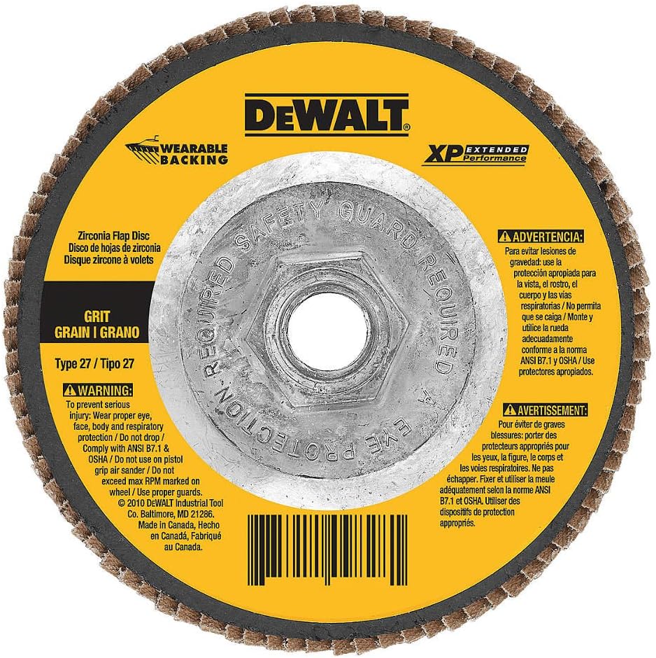 DEWALT DW8270 7-Inch by 5/8-Inch-11 40g XP Flap Disc