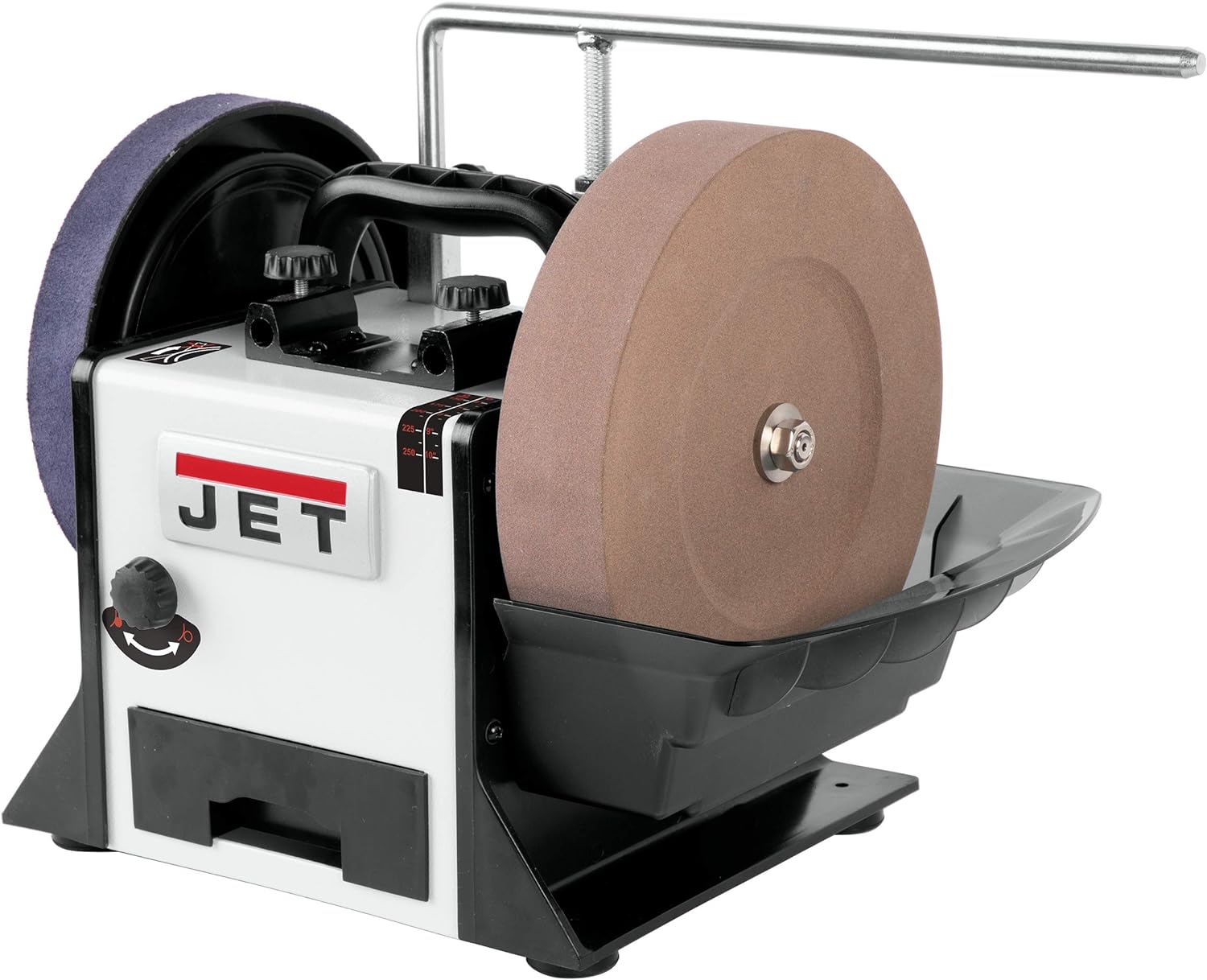 JET 10-Inch Variable-Speed Wet Sharpener, 1Ph 120V (Model JWS-10), White/Black