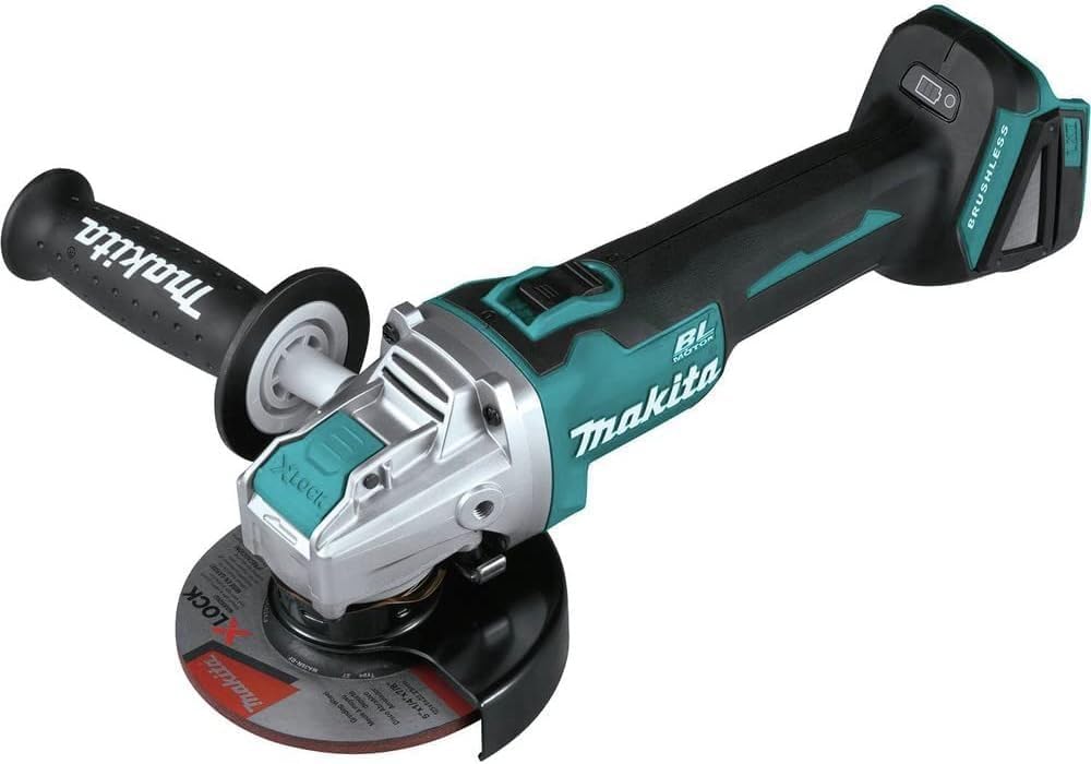 Makita 18V LXT® Lithium‑Ion Brushless Cordless 4‑1/2 / 5 X‑LOCK Angle Grinder, with AFT®, Tool Only