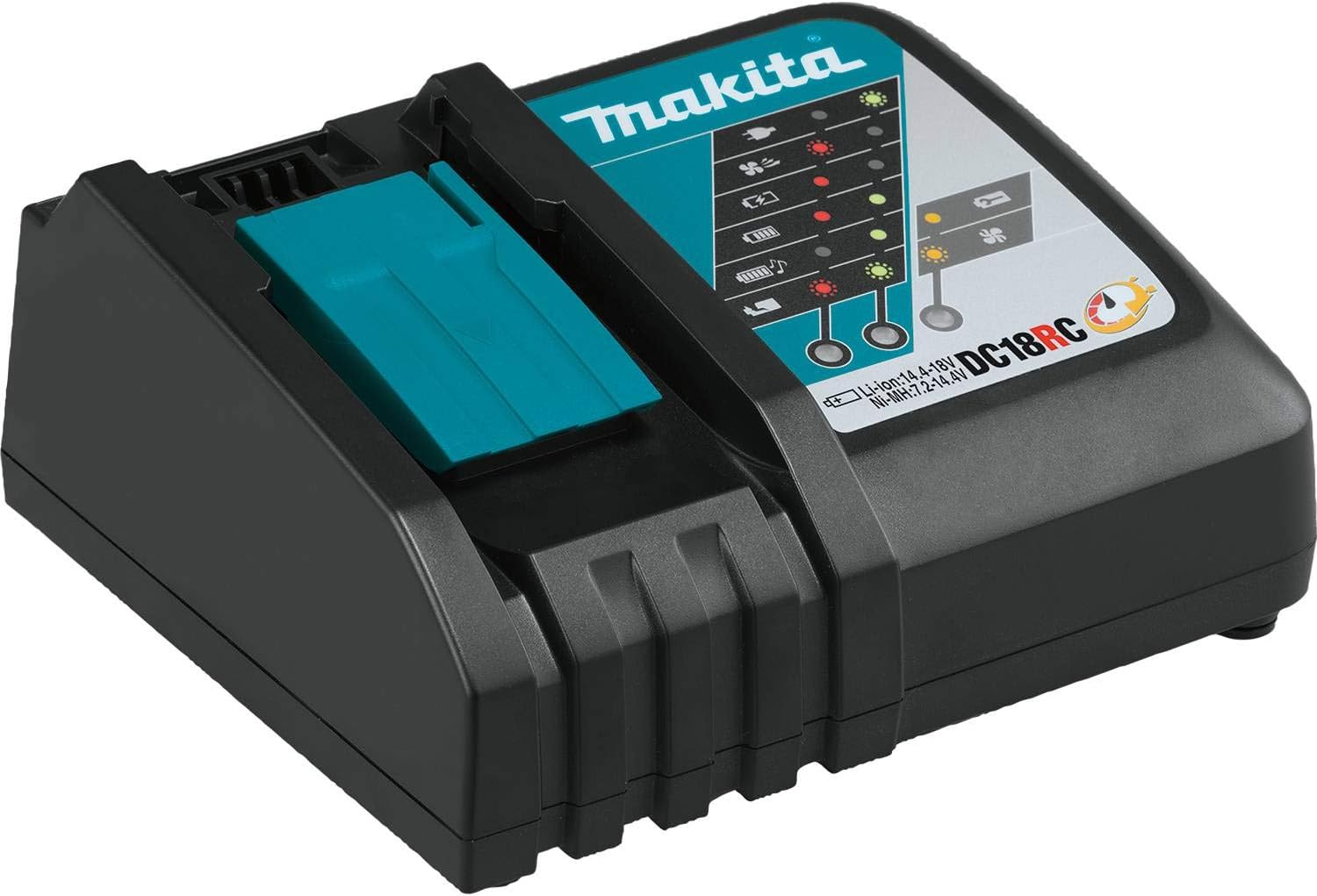 Makita BL1840BDC2 18V LXT Lithium-Ion Battery and Rapid Optimum Charger Starter Pack (4.0Ah) with XAG04Z 18V LXT Lithium-Ion Brushless Cordless 4-1/2” / 5 Cut-Off/Angle Grinder