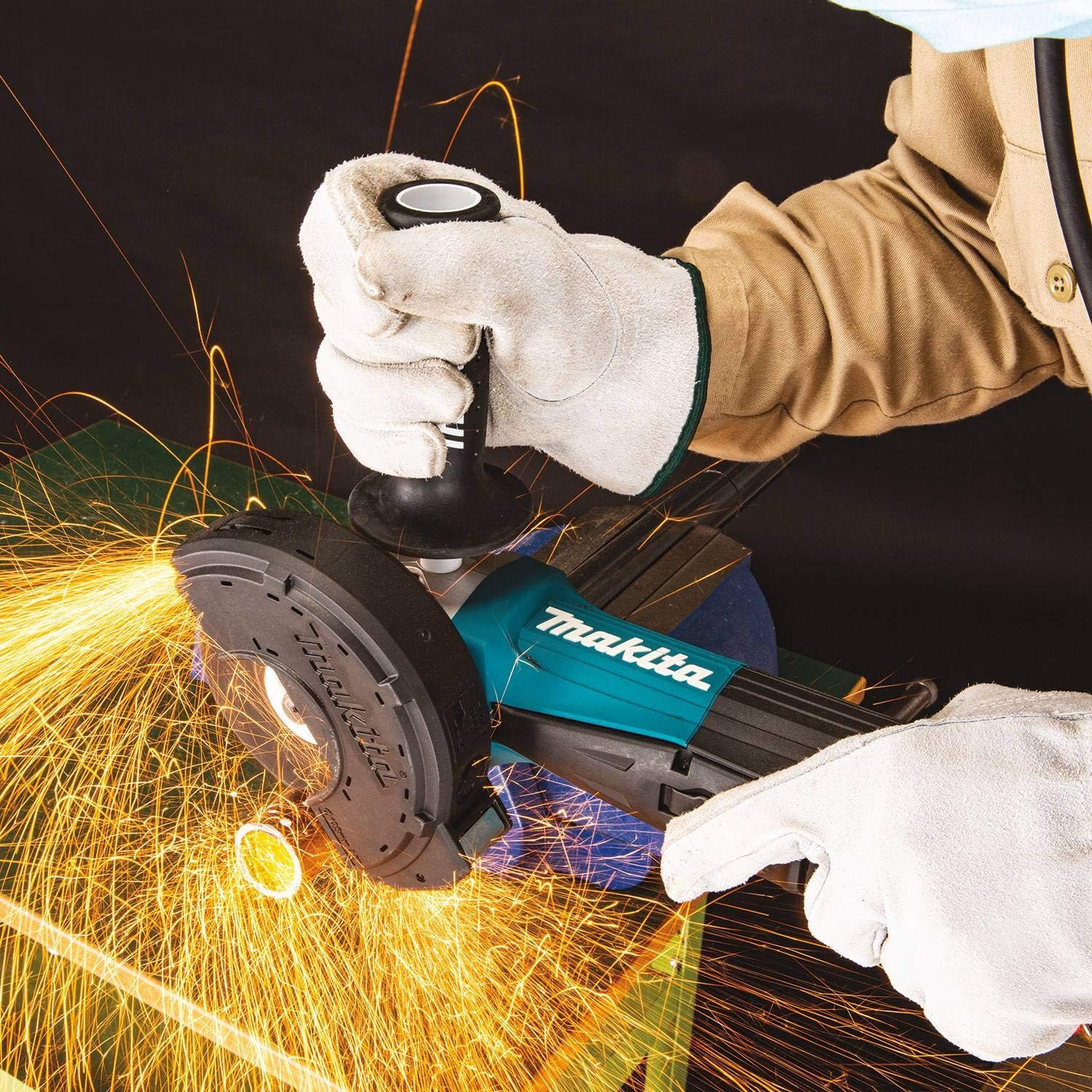 Makita GA4553R 4-1/2 Paddle Switch Angle Grinder, with Non-Removable Guard