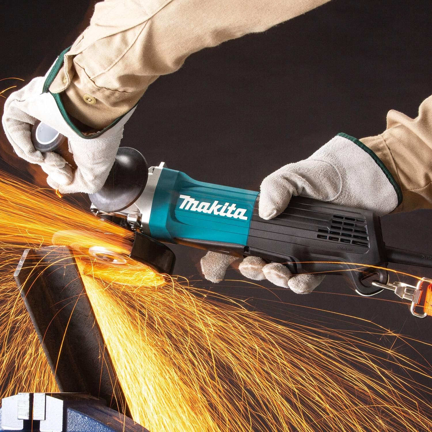 Makita GA5053R 4-1/2 / 5 Paddle Switch Angle Grinder, with Non-Removable Guard