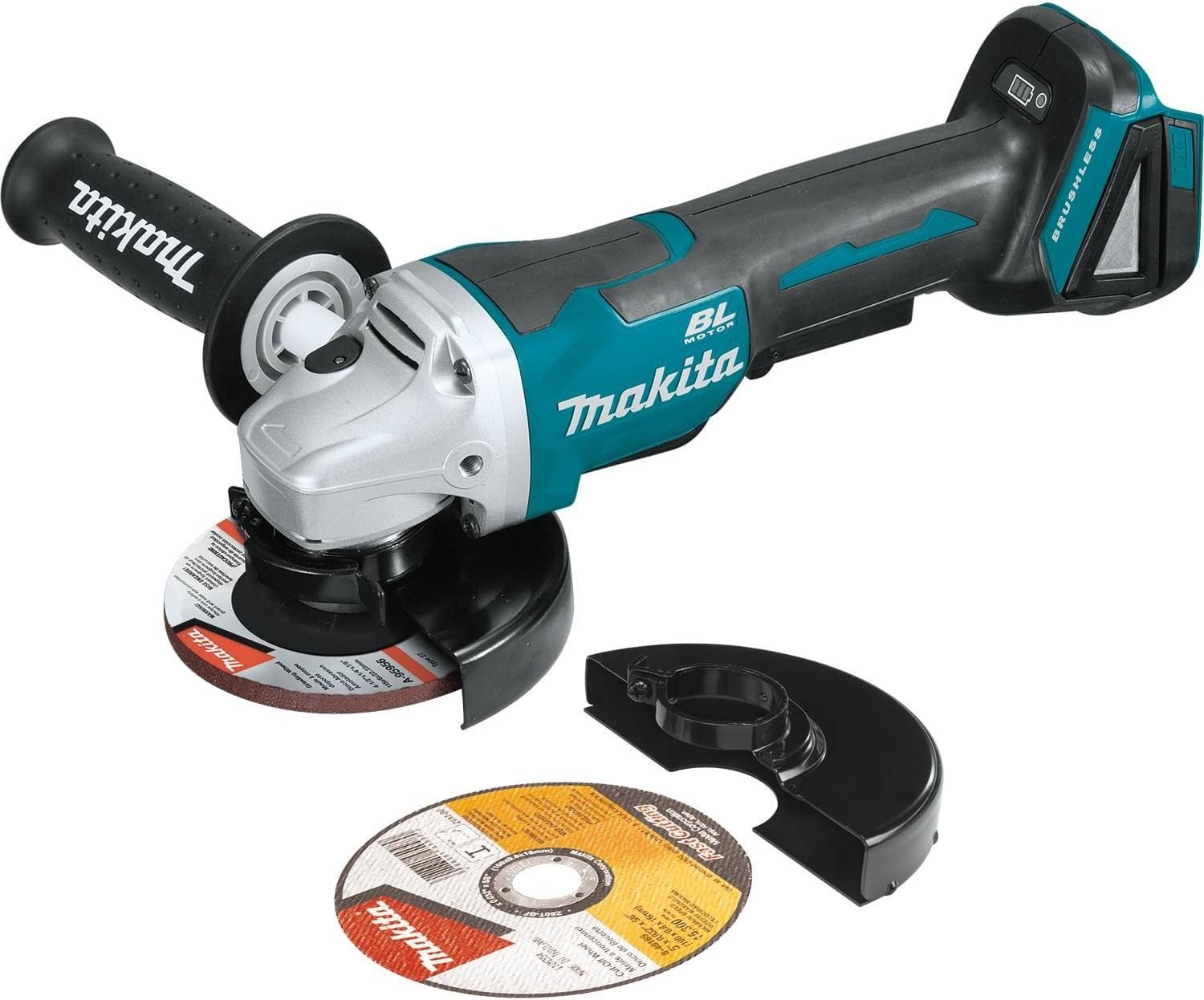 Makita XAG11Z 18V LXT® Lithium-Ion Brushless Cordless 4-1/2” / 5 Paddle Switch Cut-Off/Angle Grinder, with Electric Brake, Tool Only