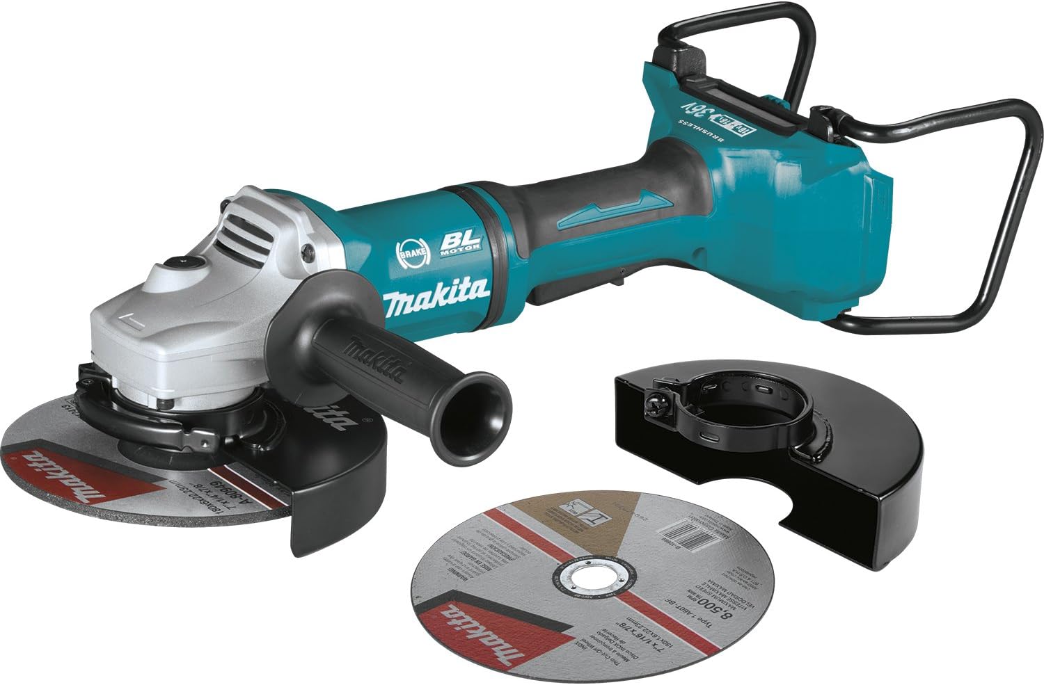 Makita XAG12Z1 18V X2 LXT Lithium-Ion 36V Brushless Cordless 7 Paddle Switch Cut-Off/Angle Grinder, with Electric Brake, Tool Only
