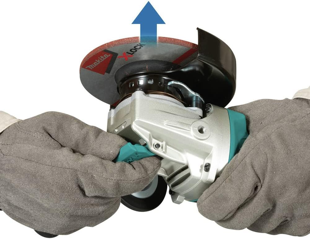 Makita XAG26Z 18V LXT® Lithium-Ion Brushless Cordless 4-1/2” / 5 Paddle Switch X-LOCK Angle Grinder, with AFT®, Tool Only