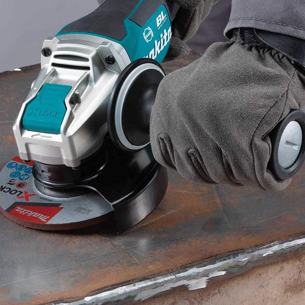 Makita XAG26Z-R 18V LXT X-LOCK Paddle Switch Brushless Lithium-Ion 4-1/2 in. / 5 in. Cordless Angle Grinder with AFT (Tool Only) (Renewed)