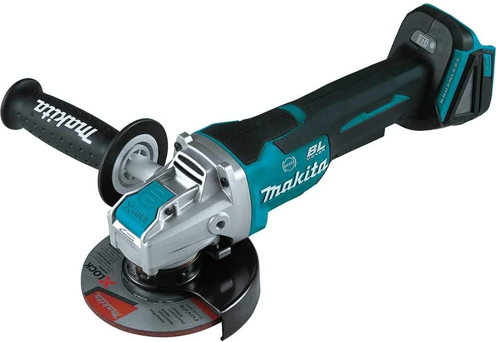 Makita XAG26Z-R 18V LXT X-LOCK Paddle Switch Brushless Lithium-Ion 4-1/2 in. / 5 in. Cordless Angle Grinder with AFT (Tool Only) (Renewed)
